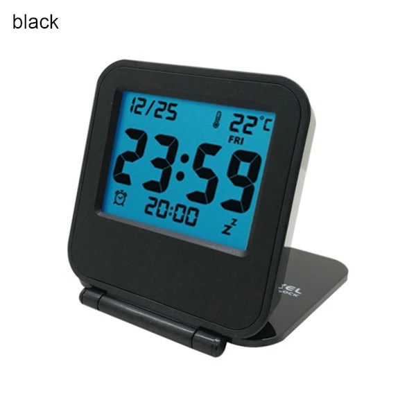Väckarklocka Reseväckarklocka SVART black