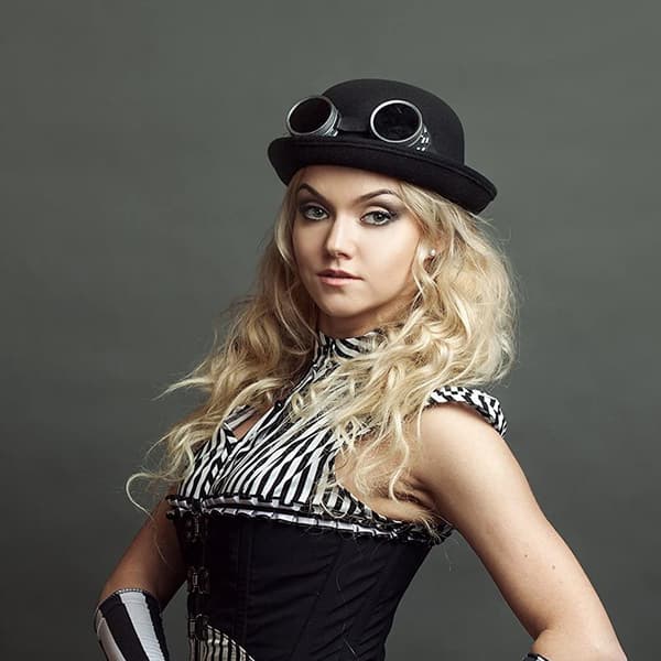 Steampunk Briller Kostume Tilbehør Cyber Victorian Svejsning A bright black