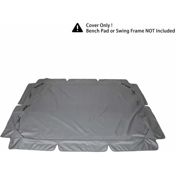 Replacement Cover for 3-Seater Garden Swing Waterproof UV Protection Grey Large