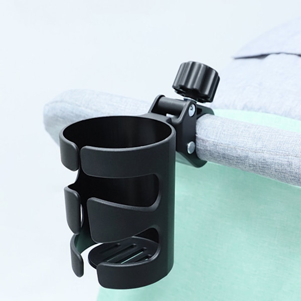 Baby Mugghållare Universal 360° Roterbar Dryckesflaskhållare för Barnvagn Rullstol