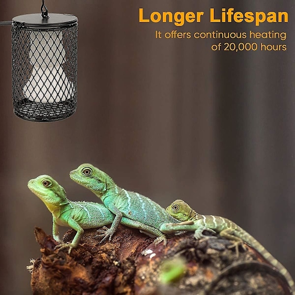 220-50W Matelijan lämpölampusetti, lemmikkimatelijan hautomalämpölamppu, palovammoja estävä keraaminen lämpölamppu sopii käärmeille ja liskoille