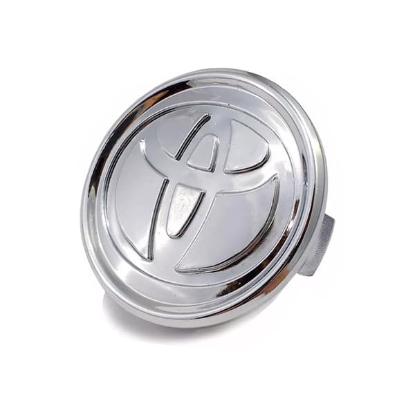 4-pack - Toyota Center Caps / Wheel Hub Emblems - B 75 57mm - Silver