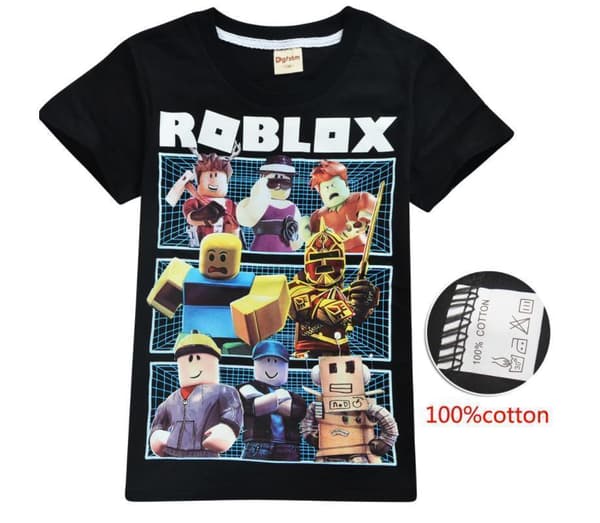 Roblox T-PAITA Lapsille - Musta Black Svart 140