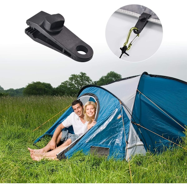 10 set tältpresenningsklämmor, presenningsklämmor, tältklämmor, biltält, presenningar, solskydd, camping{HH}