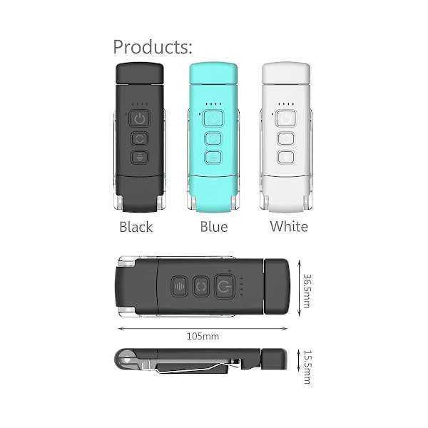Boklampe med timer USB oppladbar leselampe klips på leselampe bokmerke nattlampe bok la