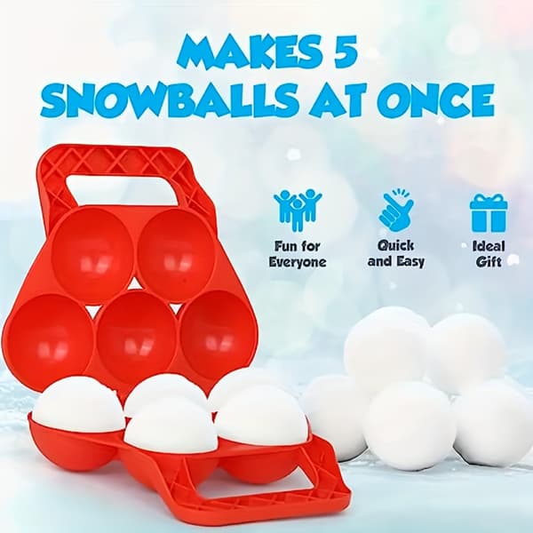 5-i-1 Snöbollsmaskin Direkt Stora Snöbollar Assorted Varieties 1pc