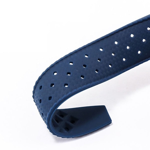 18mm 20mm 22mm Silikon Armbandsur Armband BLÅ 22MM blå