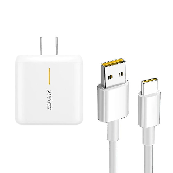 2024 65W Supervooc 2.0 Hurtigoplader Til Oppo K9 Find X2 X3 X5 Pro Neo Lite 5G USB Type-C Kabel