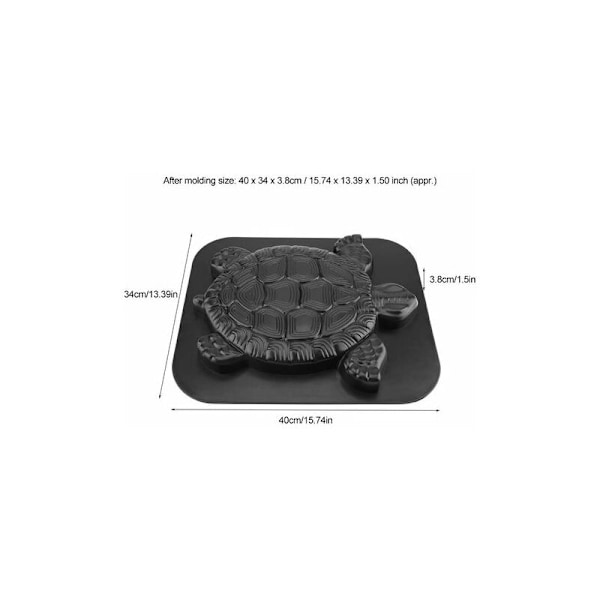 Skildpaddeformede Belægningssten 40x34x3,8 cm Dekorationssten til Haveplæne{HH}