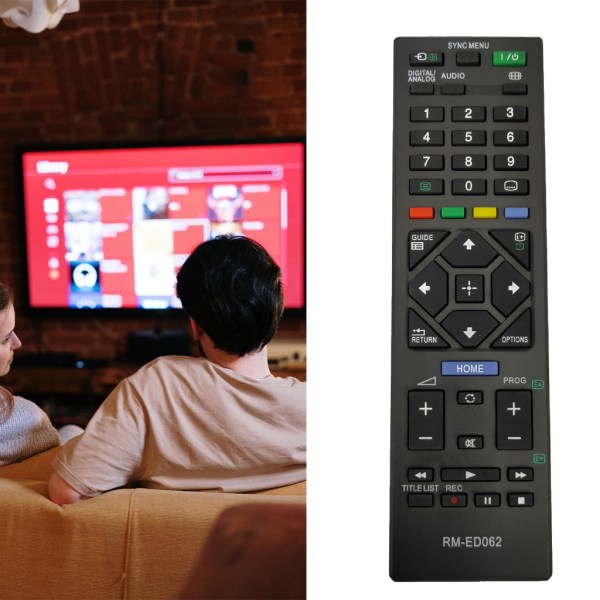 Ersättningsfjärrkontroll för Sony RM ED062 LCD TV KDL-32R433B KDL-32R503C KDL-32RD303 TV-fjärrkontroll