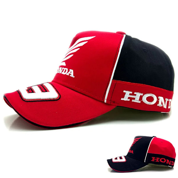 Ny Motorcykelracing 93 Keps för Män och Kvinnor Sommar Mode Broderad Solhatt Utomhus Sport Hatt Röd