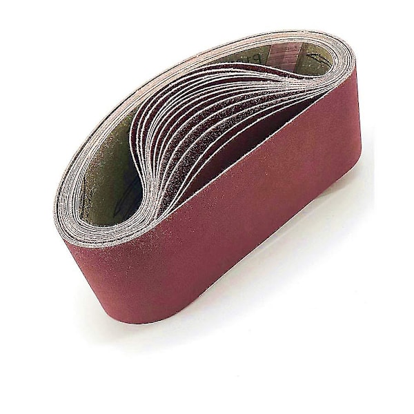 10 stk. slibebånd 100x915 mm, slibebåndssæt, til båndslibere | Poleringsharpiks, metal