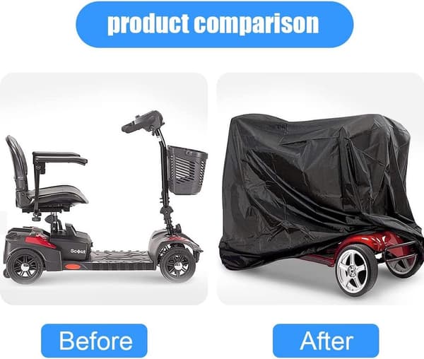 Skyddande överdrag för permobil regnskydd XL 190x71x117 cm Vattentätt