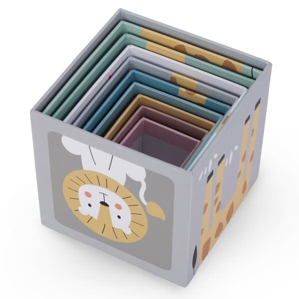 Children's Stacking Tower - 10 Pieces, Animals & Numbers