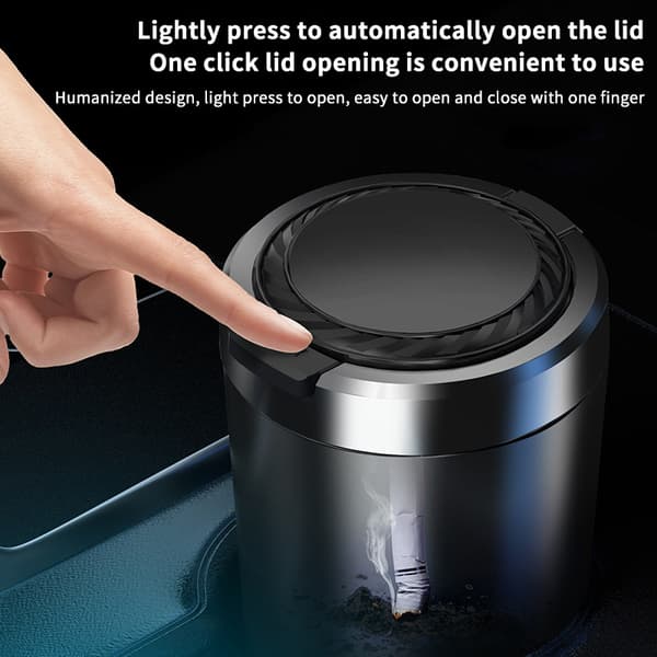 Bilaskebeger med LED-lys Universal legeringsaskebeger Brannhemmende 2