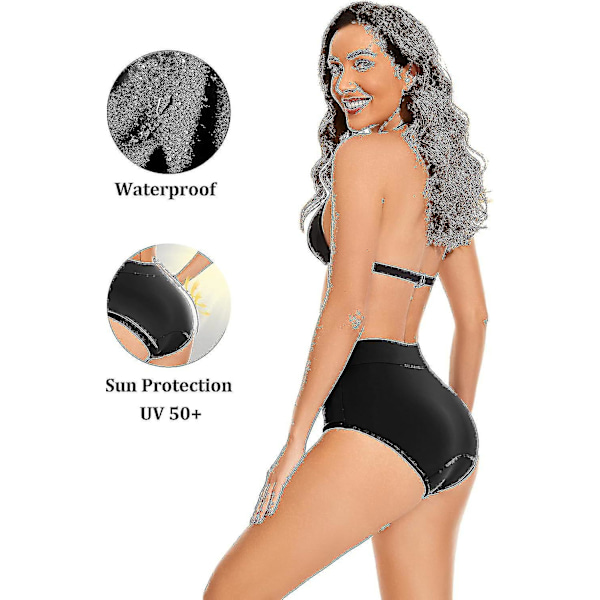 Period Badkläder Läcksäkra Bikini Trosor Vattentäta Mensskyddsbadbyxor För Tonåringar, Flickor, Kvinnor -n358