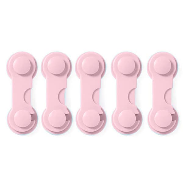 Suojaa kaapit ja laatikot lapsilta turvalukolla (5 kpl) Rosa