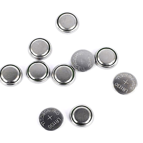 50/100 stk LR1130 Knappecelle AG10 Miljøvennlig Lysgaver Leke LR54 Klokkeslett Elektronisk 1.55V Sink-Manganbatteri 0.07 50 pieces