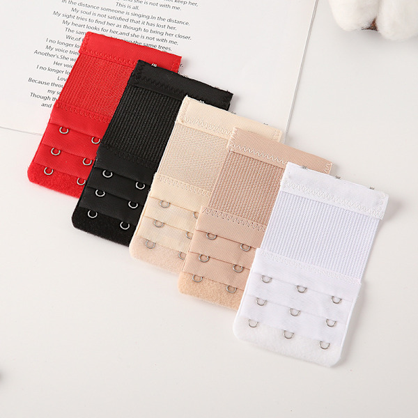 5-pack, BH-förlängare med 3 hyskor och 3 rader, elastiskt band för BH-band, förlängningsband för kvinnor
