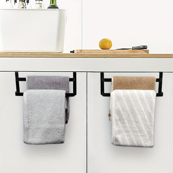 Kjøkkenhåndklestativ Dobbel Dør Håndklestang 1pc