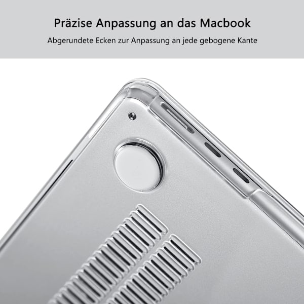 Etui kompatibel med NY MacBook Air 13,6 tommer M2 A2681, udgivet i 2022, ultra-tyndt glat hard shell beskyttelsesetui, krystalklart
