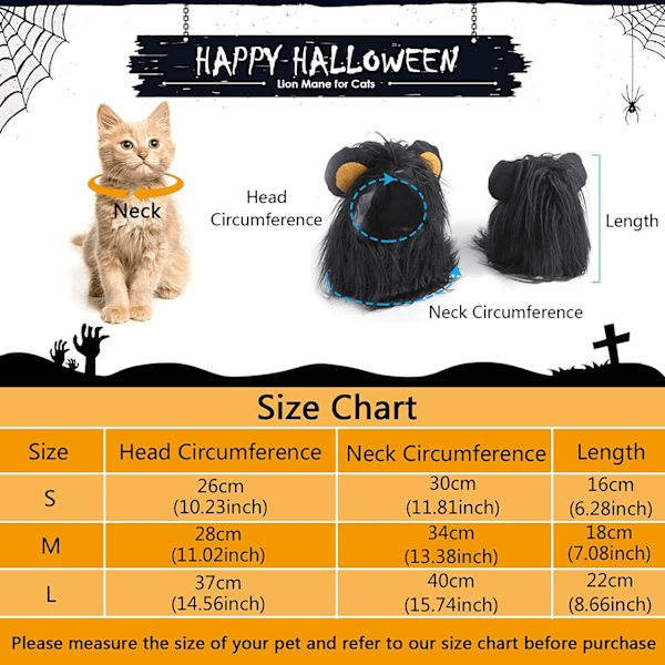 Leo Man Peruukki Lemmikkieläinten Asut Hattu Halloween Joulupukeutumiseen