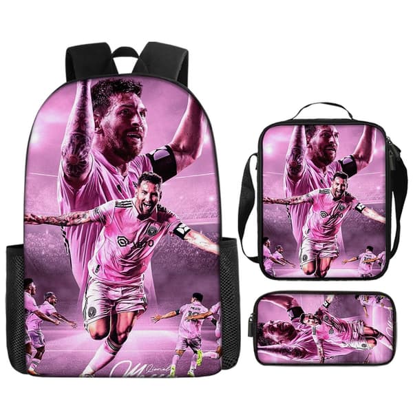 Messi-printtireppu, kolmiosainen setti, sarjakuvareppu 28