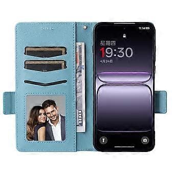 Compatible Case for OnePlus Nord 5 5G / Ace 5 Ultra 5G with Wrist Strap Litchi Texture PU Leather Wallet Case (Light Blue)