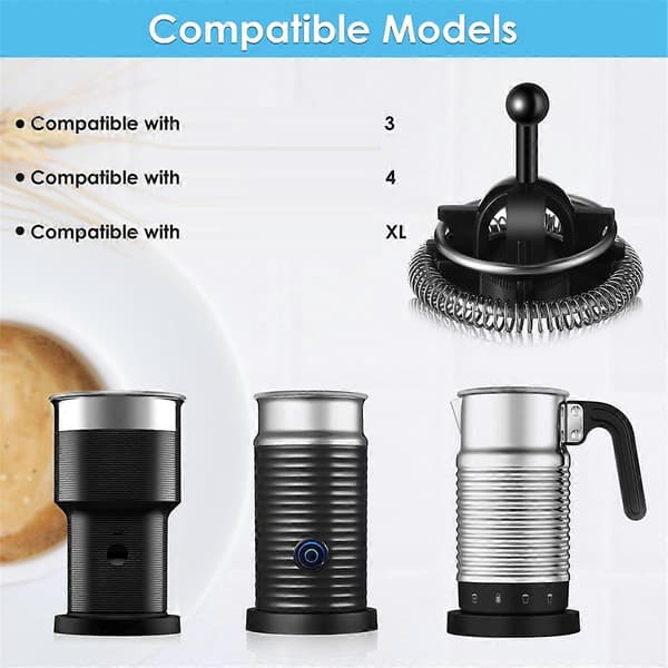 Mælkeskummerlåg og Mælkeskummerpiskeris til Nespresso Aeroccino 3