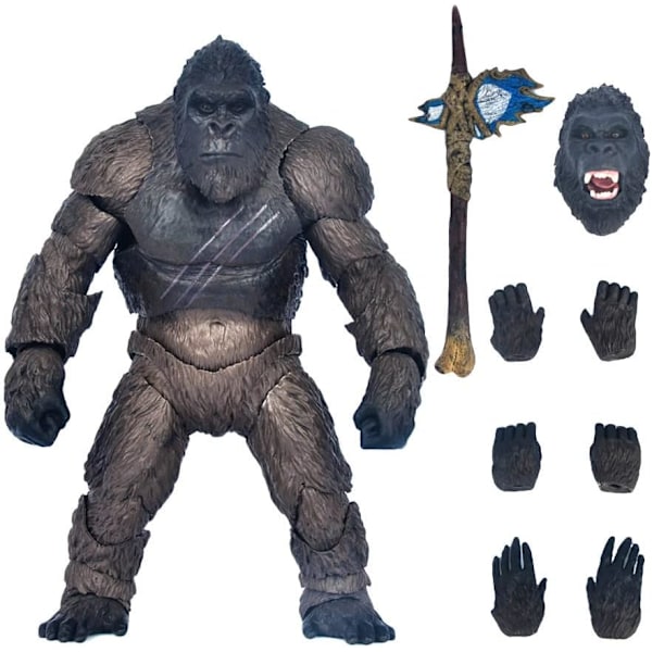 King Kong Action Figur - Dragon VS. Kong Legetøj, 18 cm