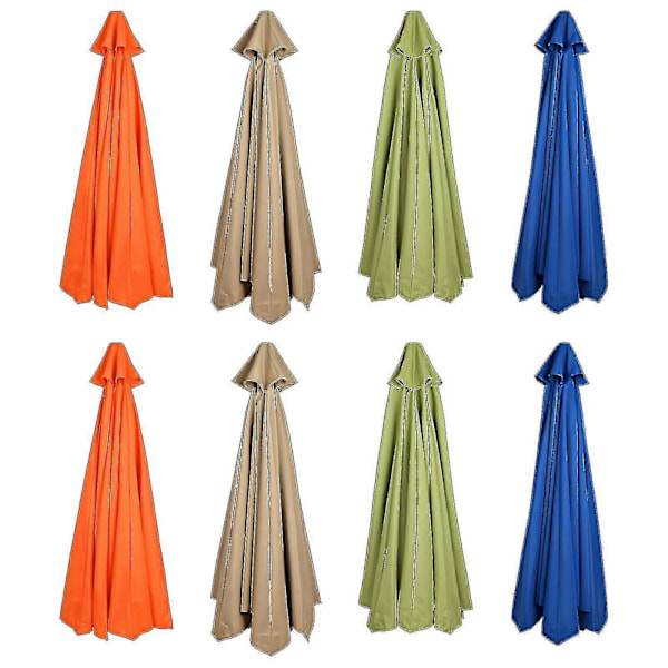 Bedst sælgende erstatningsstof til haveparasol tagdækning til 3m 6/8 arm terrasse solparasol 50% tilbud - yzy Navy blå Navy blue 300cm*6k