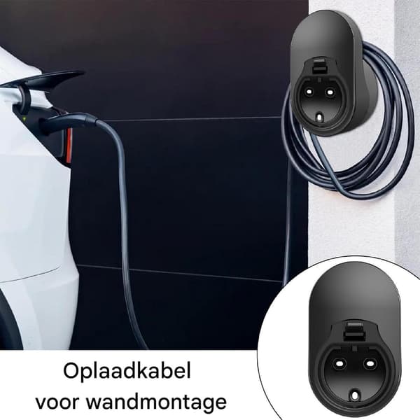 Typ 2 EV-laddarkabelhållare Väggfäste för inom- och utomhusbruk i garage