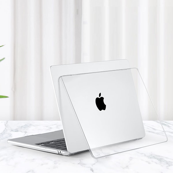 Skal kompatibelt med NY MacBook Air 13,6 tum M2 A2681, 2022 årsmodell, ultratunt slätt hårt skyddsskal, kristallklart