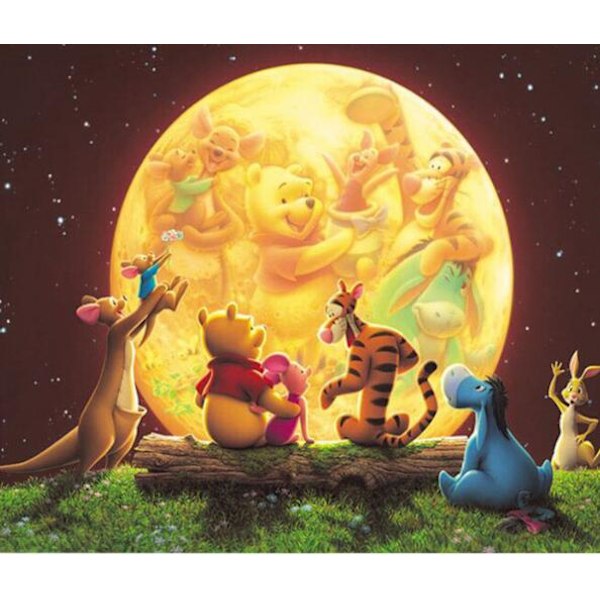 DIY Winnie the Pooh diamantmaleri (30*40 cm)