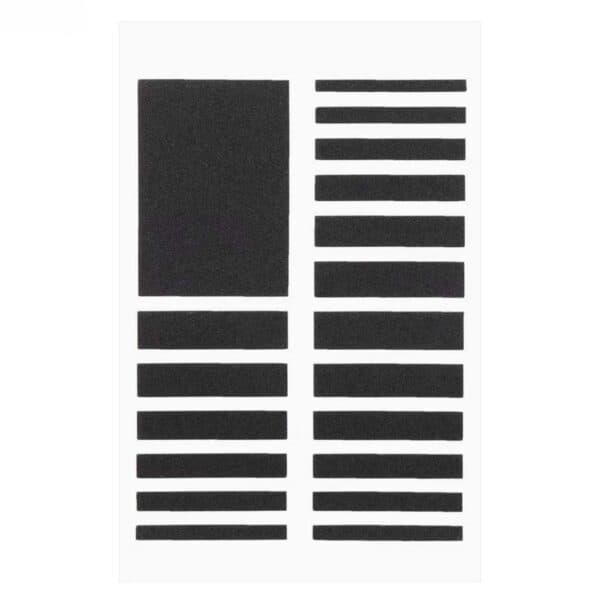 17-Pack Ring Adjuster - Reduce the size of rings, black black black