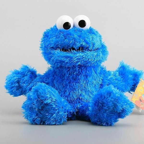 Blødt legetøj Elmo Cookie Monster Børnedagsgave blue