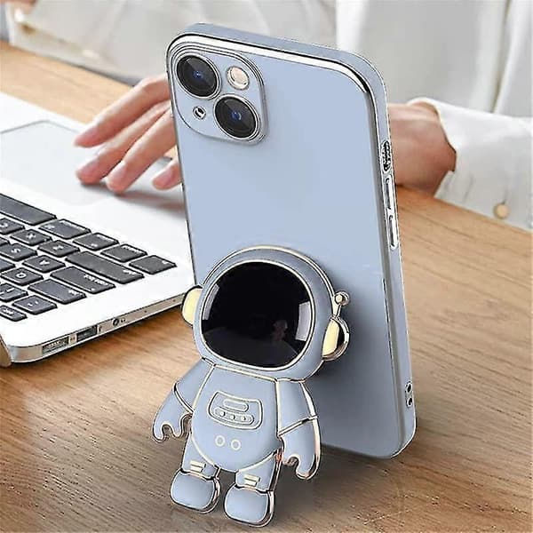 Astronaut Foldable Stand Case Compatible With iPhone 12 Pro Max/12 Pro/12, Electroplated TPU Protective Shell