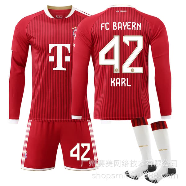 Bayern Münchenin kotipelipaita pitkähihainen 2026-27 Size 14 socks 2XL