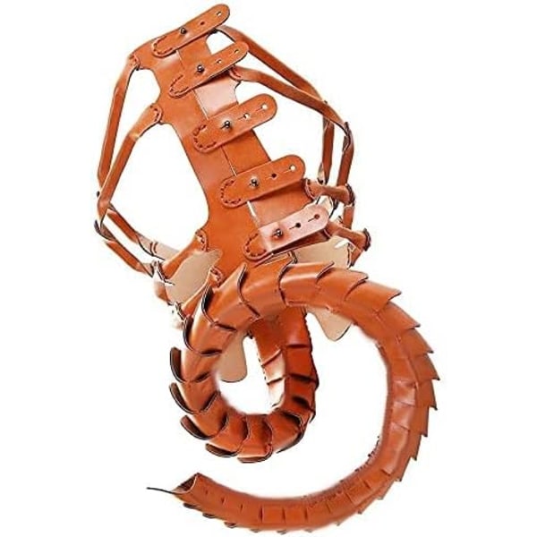 Facehugger Hand Stitch Läder Mask Skräck Halloween Alien Kostym Läder Skorpion Mask Läskig Cosplay Pro