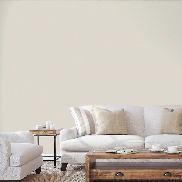 Roma Linjär Textur Tungvikt Vinyltapet {HH} Cream