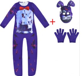 Halloween Cosplay Onesie til børn med hætte 4585 130cm