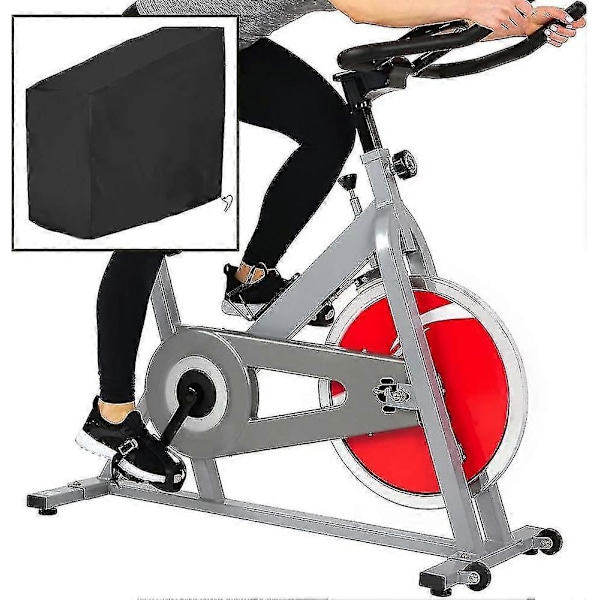 Motionscykel Cover Indendørs Cykling Stationær Cykel Cover Passer Til Opretstående Cykel Udendørs Cover Sort Black 140*60*120