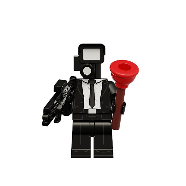 st Skibidi Toalett Byggklossar Toalettman Kameraman Speakerman Mini Actionfigurer Monterade Minifigurer Leksaker Barn Vuxna Fans Gåvor