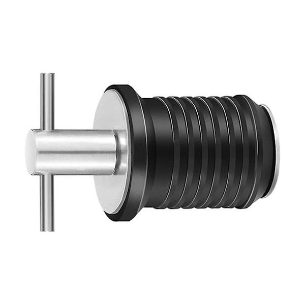 Veneen tyhjennystulppa T-kahva Säädettävä puhallettavan veneen tyhjennystulppa, hopea 19mm