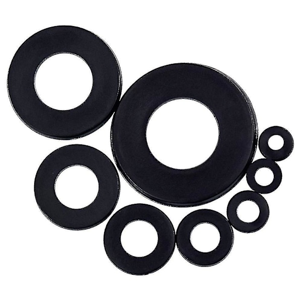 500 Stykker Plastskiver Gummi Flate Skiver Nylon Korrosjonsfrie Skiver for Industriell Bruk