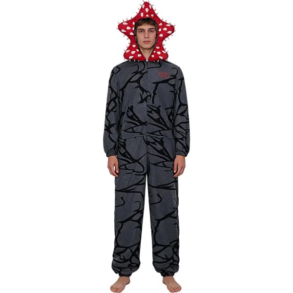 Demogorgon Kostym Onesie - Stranger Things Fleece Pyjamas, Varma Halloween Jul Sovkläder L
