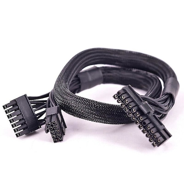 14+10 Pin till 24 Pin ATX Strömförsörjningskabel 20+4 Pin PC PSU Moderkortskabel för AX1500i AX1200i AX8