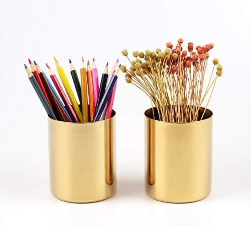 Kynäteline, työpöydän järjestäjä, kulta, kynäteline