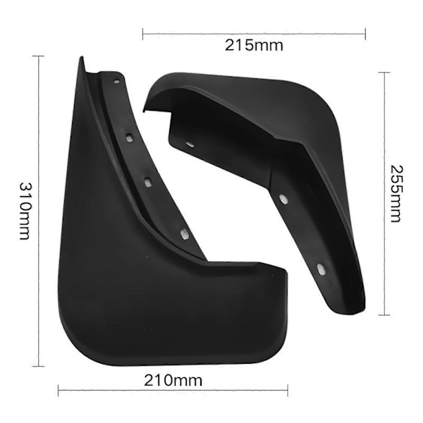 Stænklapper til XC60 2018-2021 Mudflaps Mudguard Tilbehør