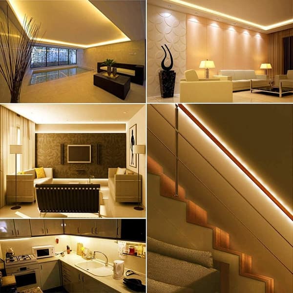 5m 120 LED-lysstripe med fleksibelt hus 3000K (varmhvit) Lav